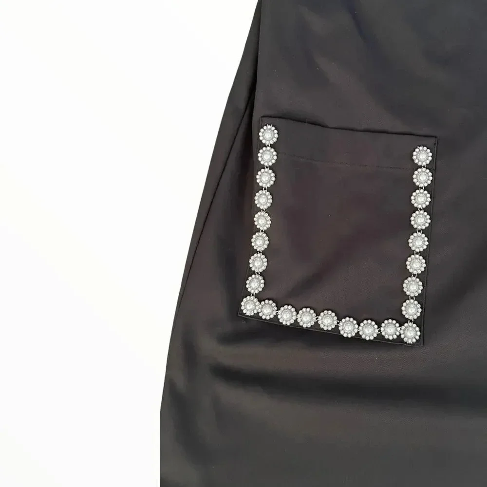 ZARA Kids | Black | JEWEL POCKET PINAFORE DRESS